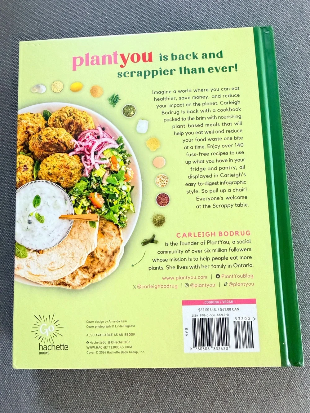 NEW PLANT YOU Scrappy Cooking Plant Based Recipe Book by Carleigh Bodrig